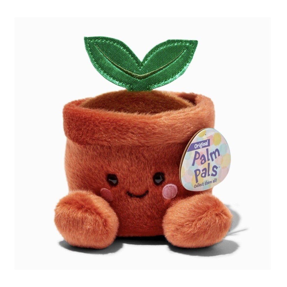 Palm Pals 5 inch "Terra" Potted Plant Plush, New With Tags, soft, plant, small